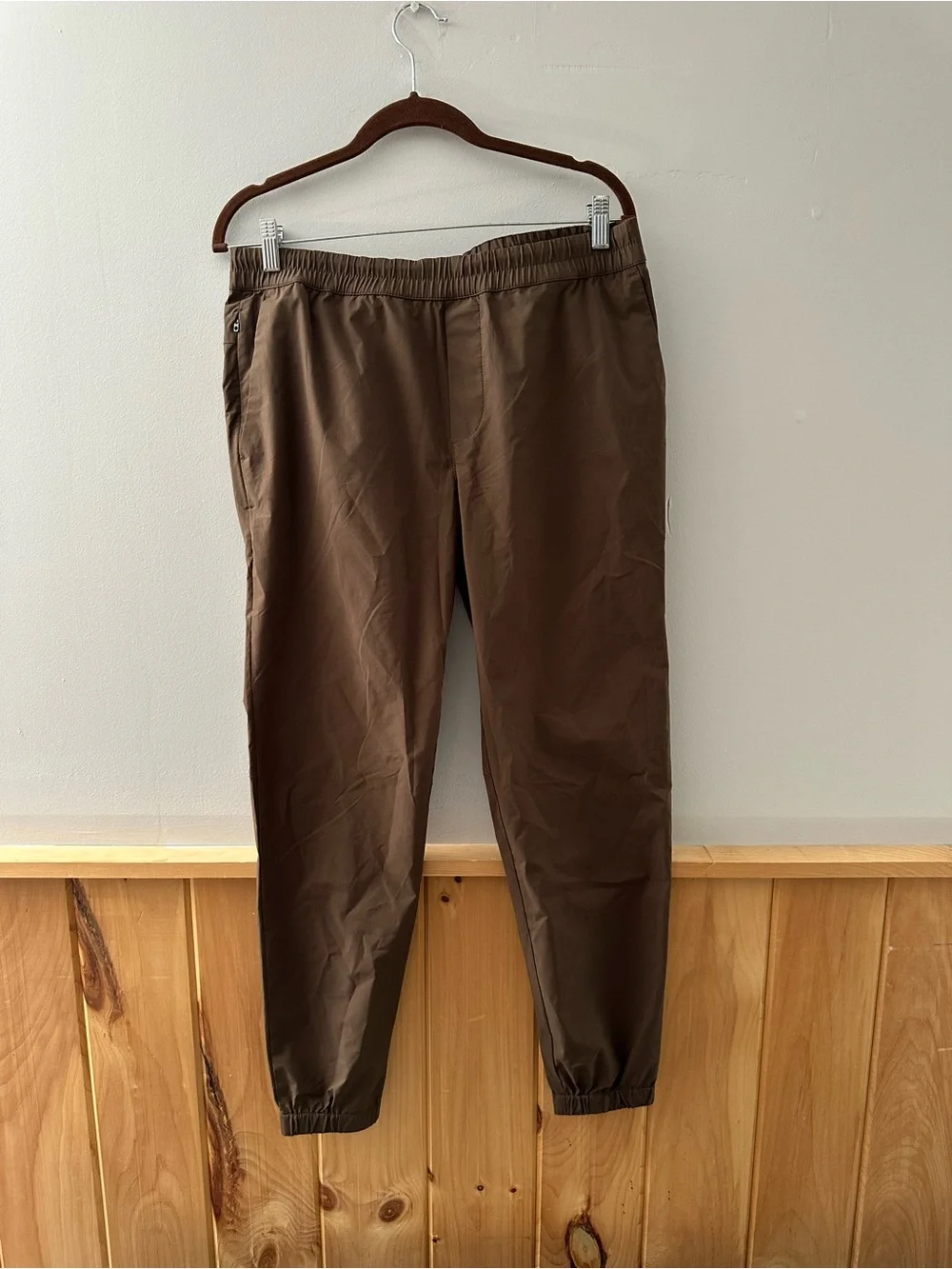 Banana Republic Men's Brown Elastic-Waist Jogger Pants